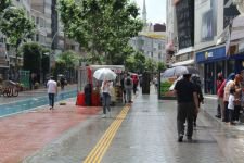 ŞİDDETLİ YAĞMUR HAYATI OLUMSUZ ETKİLEDİ