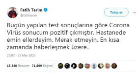 FATİH TERİM KORONA OLDU