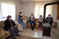 VALİ ÜMİT ŞEHİT AİLELERİYLE BAYRAMLAŞTI