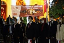 15 TEMMUZ TÖRENİNDE HEM HÜZÜN HEM COŞKU