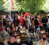 15 TEMMUZ TÖRENİNDE HEM HÜZÜN HEM COŞKU