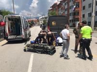 70 YAŞINDAKİ KADINA KARGO ARACI ÇARPTI