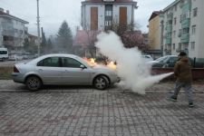 BİR ANDA ALEV ALEV YANMAYA BAŞLADI