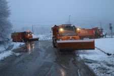 BOLU DAĞI'NA KAR GELDİ