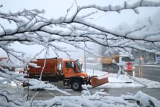 BOLU DAĞI'NA KAR GELDİ