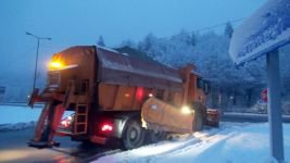 BOLU DAĞI'NA KAR GELDİ