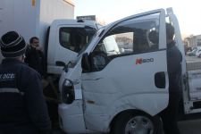 FRENİ BOŞALAN KAMYON 5 ARACI BİÇTİ