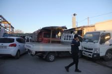 FRENİ BOŞALAN KAMYON 5 ARACI BİÇTİ