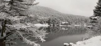 GÖLCÜK’TE KARTPOSTALLIK KAR MANZARASI