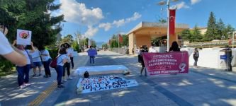 KADINLAR İSTANBUL SÖZLEŞMESİ İÇİN EYLEMDE