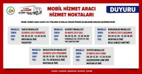 MOBİL HİZMET ARACI YENİDEN SOKAKLARDA