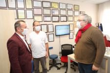 ÖZCAN TÜM BİRİMLERİ TEK TEK ZİYARET ETTİ