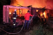 SAZAKŞEYHLER KÖYÜ'NDE KORKUTAN YANGIN