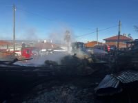 BOLU’DA EV VE SAMANLIK ALEV ALEV YANDI