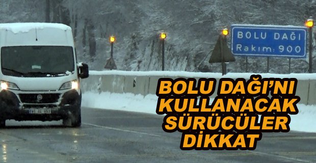 BOLU DAĞI’NDA KAR YAĞIŞI ARALIKLARLA ETKİLİ OLUYOR