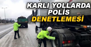KARLI YOLLARDA POLİS DENETLEMESİ