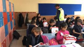 MİNİKLERE JANDARMADAN TRAFİK DERSİ