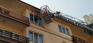 PATLAYAN KOMBİ EVİ YAKTI