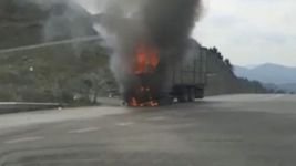 TAVUK KAMYONU KÜLE DÖNDÜ