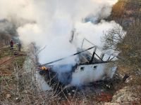 TEK KATLI EV KÜLE DÖNDÜ