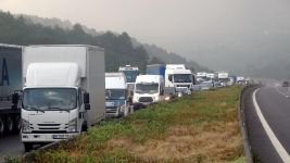 YOLCU OTOBÜSÜ ALEV ALEV YANDI