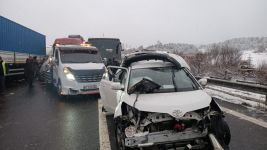 58 ARACIN KARIŞTIĞI ZİNCİRLEME TRAFİK KAZASI