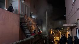 BOLU'DA TEKSTİL ATÖLYESİNDE GECEYİ AYDINLATAN YANGIN