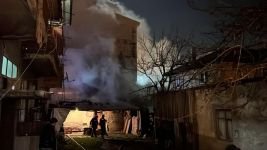 BOLU'DA TEKSTİL ATÖLYESİNDE GECEYİ AYDINLATAN YANGIN