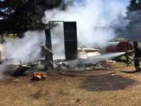 BOLU'DA KARAVANDA PİKNİK TÜPÜ BOMBA GİBİ PATLADI...