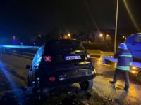 BOLU'DA LÜKS CİP SU KANALINA UÇTU: 1 YARALI