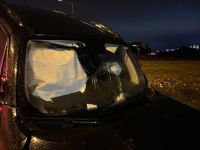 BOLU'DA LÜKS CİP SU KANALINA UÇTU: 1 YARALI