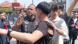 BOLU'DA MİTİNG SONRASI KAVGA...