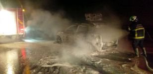 CİP TÜNELİN İÇİNDE ALEV ALEV YANDI