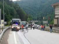 CİP TÜNELİN İÇİNDE ALEV ALEV YANDI