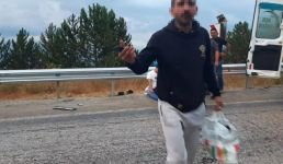 FECİ KAZADA KAFA KAFAYA ÇARPIŞTILAR: 1 YARALI