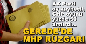 GEREDE'DE MHP RÜZGARI....