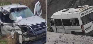 İŞÇİ SERVİSİ KAZA YAPTI, 2 ÖLÜ 17 YARALI