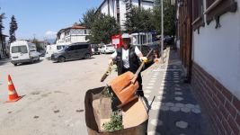 NERİMAN ABLA SOKAKLARI TEMİZLEYEREK EKMEĞİNİ KAZANIYOR