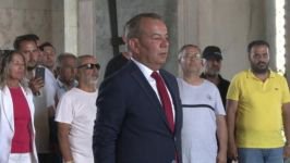 TANJU ÖZCAN ANITKABİR'DE...