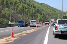 TEM OTOYOLU TRAFİĞE KAPANDI