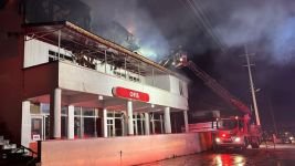 BOLU'DA AKARYAKIT İSTASYONUNDA FACİANIN EŞİĞİNDEN DÖNÜLDÜ... ALEV ALEV YANDI