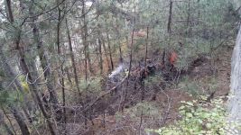 BOLU’DA FECİ KAZA...UÇURUMA YUVARLANAN OTOMOBİL ALEV ALEV YANDI... SÜRÜCÜ VE YOLCU YANARAK HAYATINI KAYBETTİ