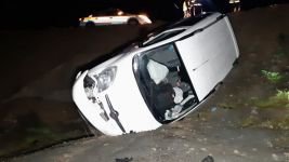 BOLU'DA GECE SAATLERİNDE FECİ KAZA... 2 ARAÇ KAFA KAFAYA ÇARPIŞTI