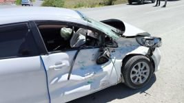 BOLU'DA KAMYON İLE OTOMOBİL ÇARPIŞTI: 1 YARALI