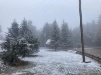 BOLU'DA MART KAPIDAN BAKTIRDI... DOĞA HARİKASI GÖLCÜK BEYAZ ÖRTÜYLE KAPLANDI