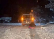 BOLU'DA TEHLİKELİ ANLAR KAMERADA