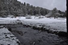 BOLU'NUN YÜKSEKLERİ BEYAZA BÜRÜNDÜ