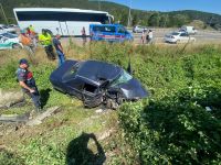 EVLİ ÇİFTİ KAZA AYIRDI