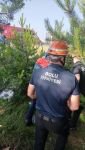 KONTROLDEN ÇIKAN TIR TEPETAKLAK OLDU: 1 YARALI