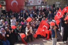 MİTİNGE YOĞUN İLGİ... SAİM ÇEVİK PROJELERİNİ AÇIKLADI